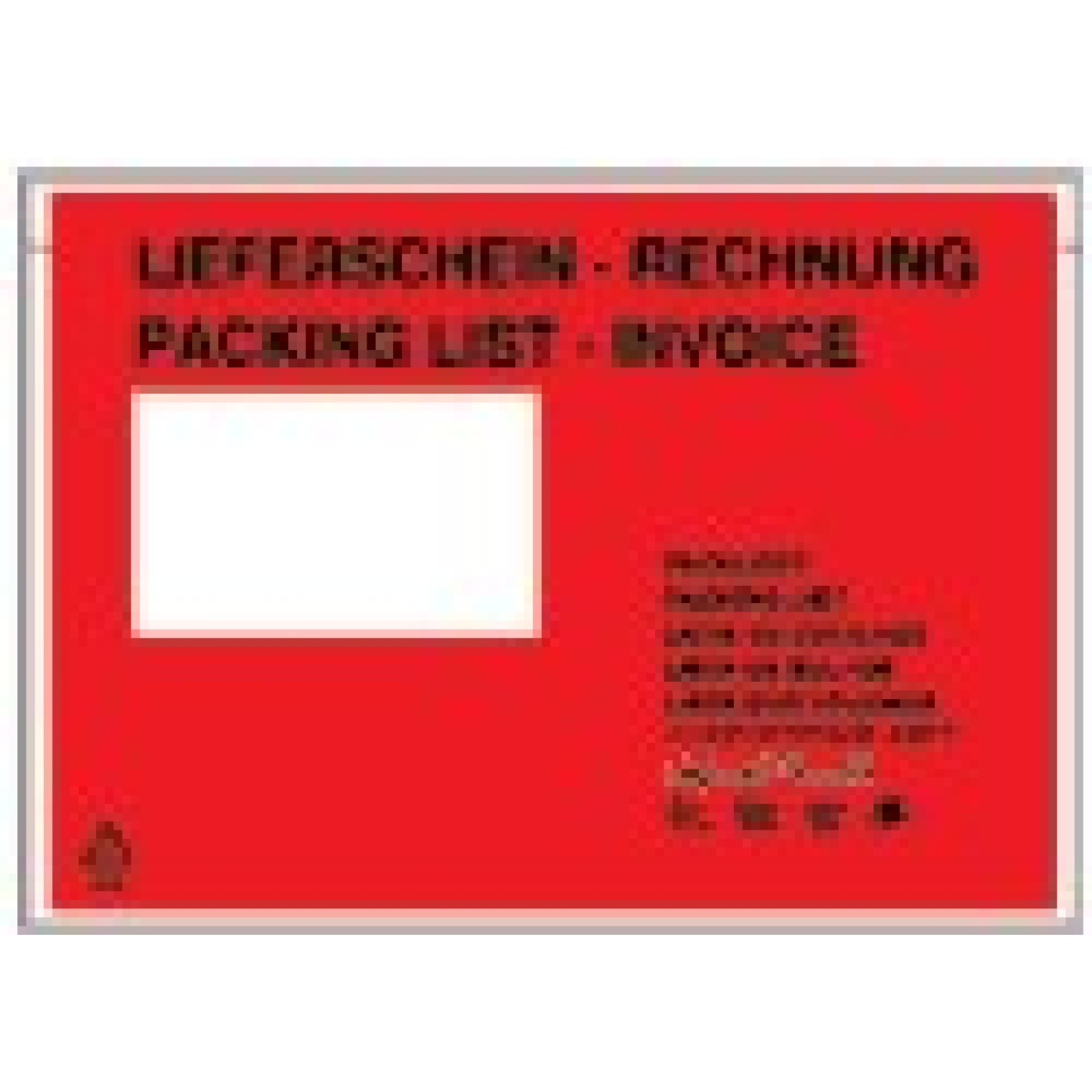 Versandpapiertaschen, C5, Lieferschein/Rechnung 1000 Stk.