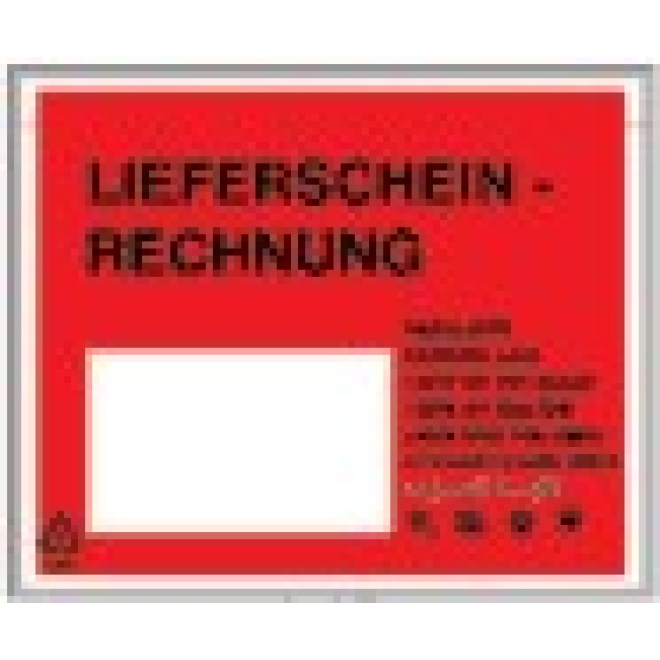 Versandpapiertaschen, C6, Lieferschein/Rechnung 1000 Stk.